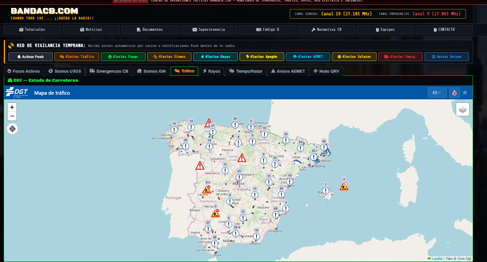 Monitor de Tráfico DGT