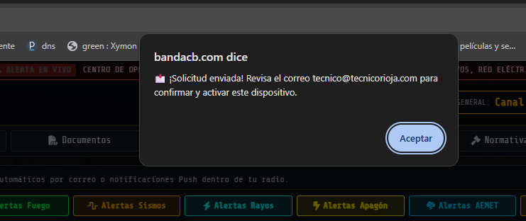 Mensaje de solicitud enviada